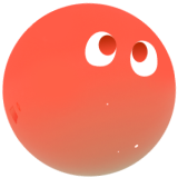 赤いキャラクターのアイコン画像です。